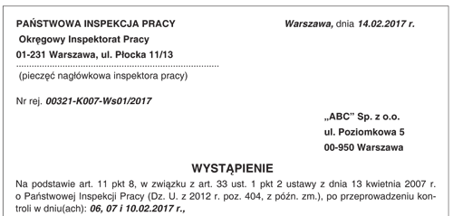 Wystąpienie