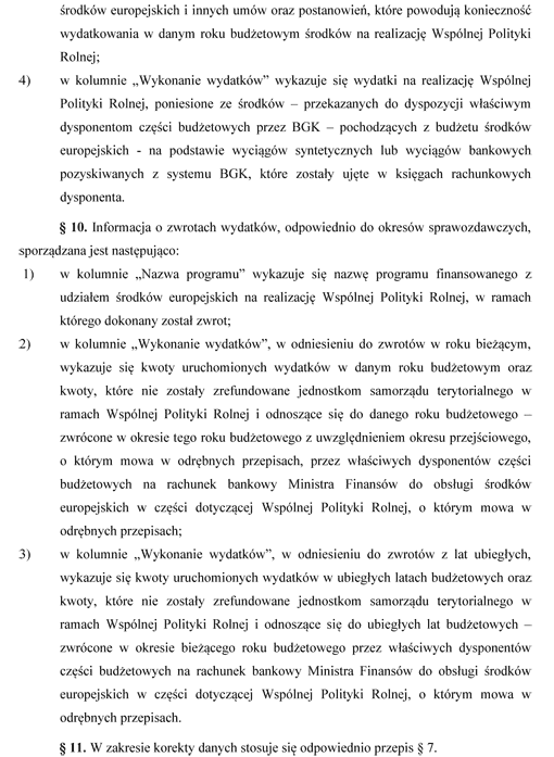 Instrukcja sporządzania sprawozdań budżetowych w zakresie budżetu środków europejskich Instrukcja sporządzania sprawozdań budżetowych w zakresie budżetu środków europejskich