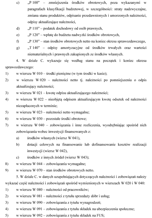 Instrukcja sporządzania sprawozdań budżetowych w zakresie budżetów jednostek samorządu terytorialnego Instrukcja sporządzania sprawozdań budżetowych w zakresie budżetów jednostek samorządu terytorialnego