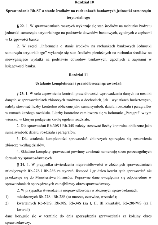 Instrukcja sporządzania sprawozdań budżetowych w zakresie budżetów jednostek samorządu terytorialnego Instrukcja sporządzania sprawozdań budżetowych w zakresie budżetów jednostek samorządu terytorialnego