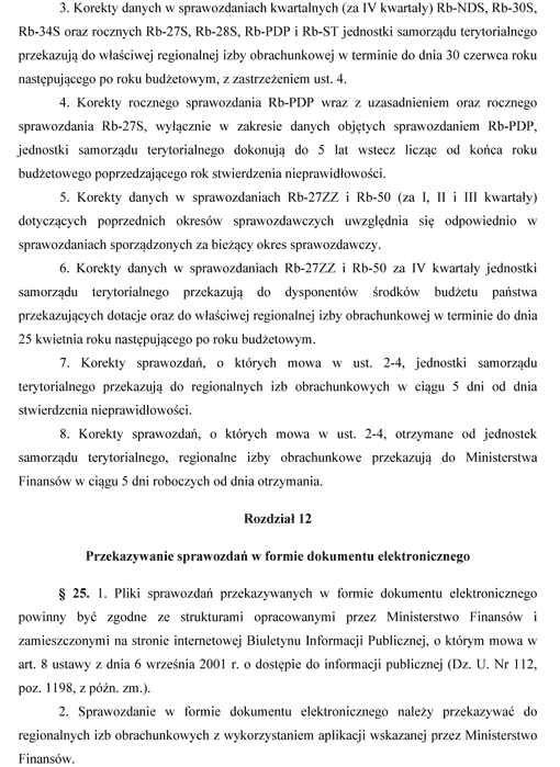Instrukcja sporządzania sprawozdań budżetowych w zakresie budżetów jednostek samorządu terytorialnego Instrukcja sporządzania sprawozdań budżetowych w zakresie budżetów jednostek samorządu terytorialnego