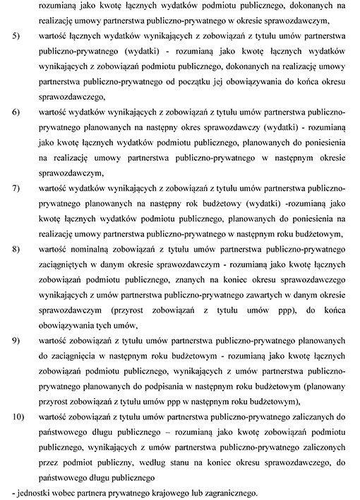 Instrukcja sporządzania sprawozdań budżetowych o stanie zobowiązań z tytułu umów partnerstwa publiczno-prywatnego Instrukcja sporządzania sprawozdań budżetowych o stanie zobowiązań z tytułu umów partnerstwa publiczno-prywatnego