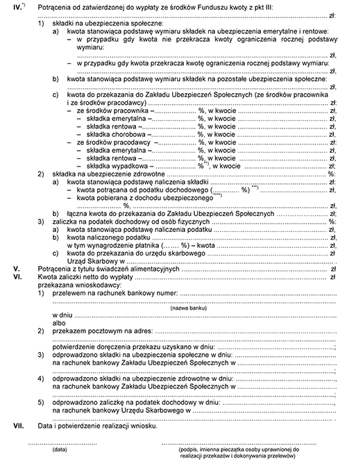 Wniosek pracownika o wypłatę zaliczki na poczet należnych świadczeń z Funduszu z tytułu niezaspokojonych przez pracodawę roszczeń pracowniczych Wniosek pracownika o wypłatę zaliczki na poczet należnych świadczeń z Funduszu z tytułu niezaspokojonych przez pracodawę roszczeń pracowniczych