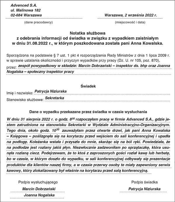 Zespół powypadkowy Zespół powypadkowy
