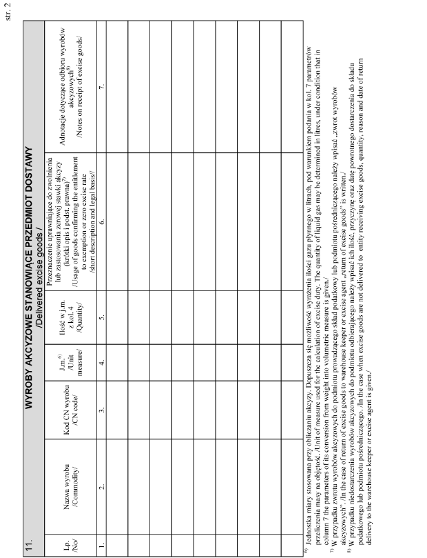 Dokument dostawy / Delivery document
